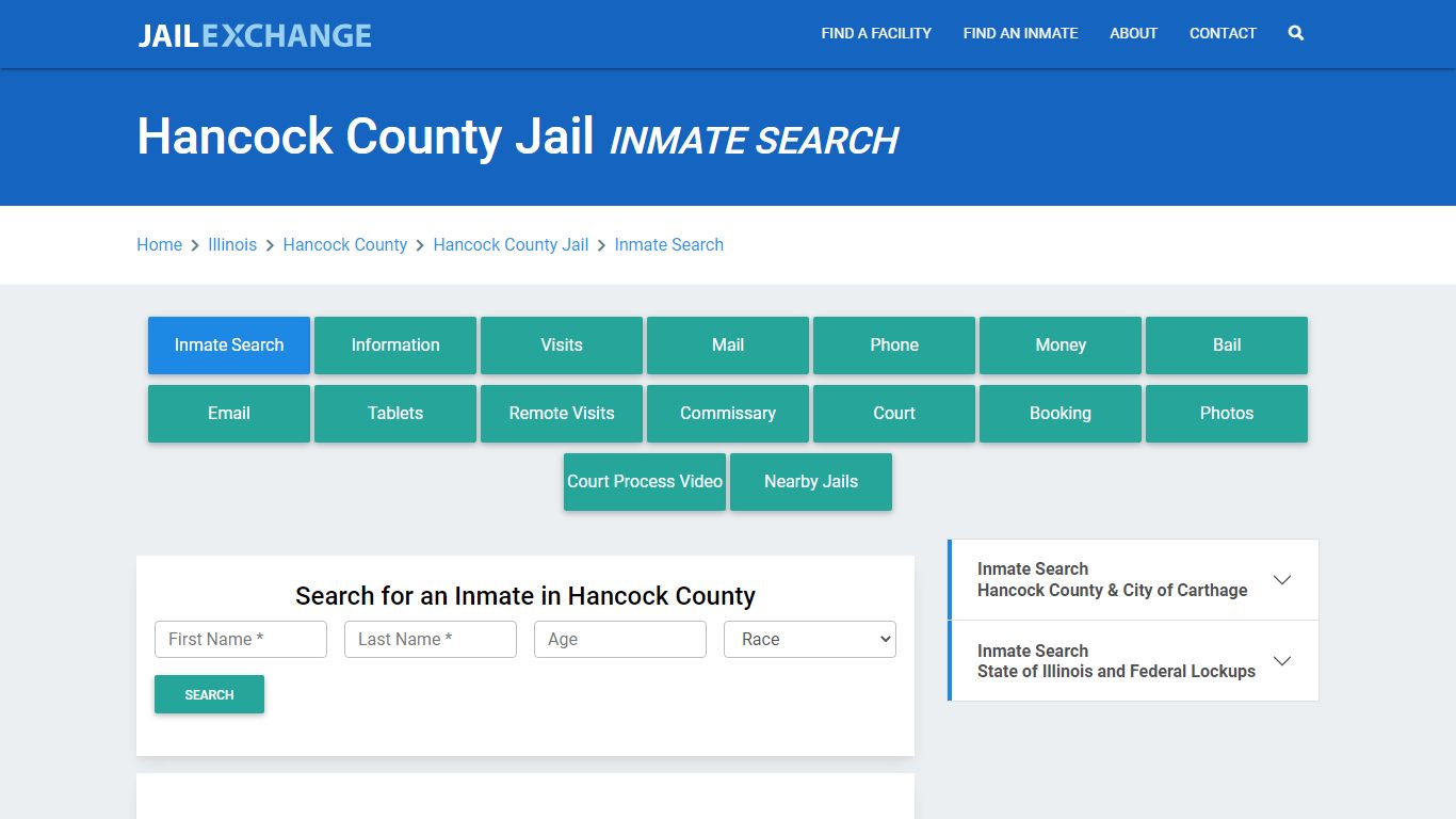 Hancock County Jail, IL Inmate Search: Roster & Mugshots