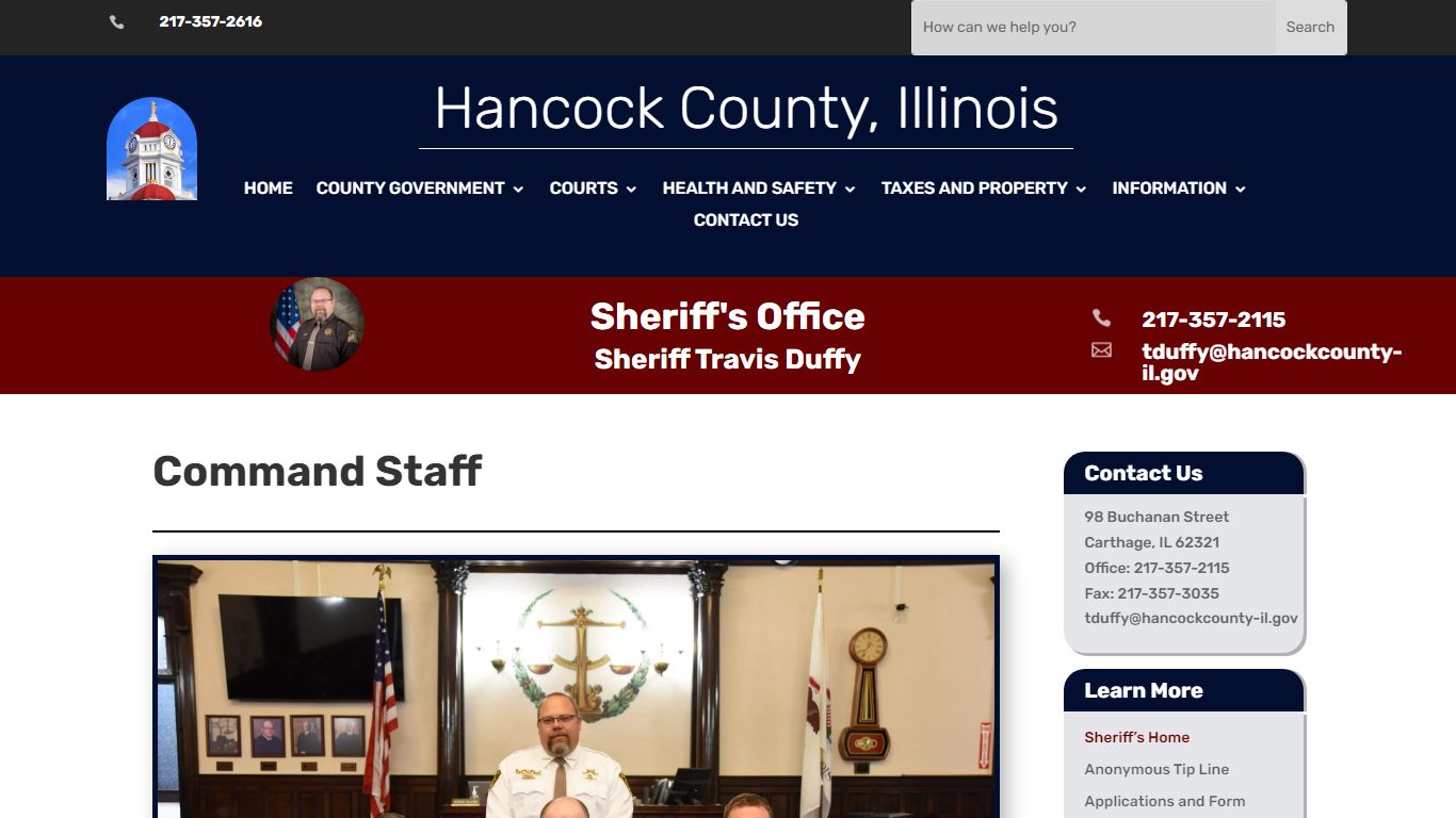 Sheriff's Office - Hancock County, IL