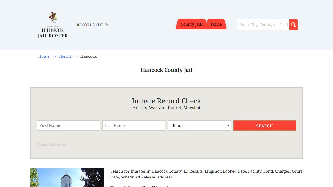 Hancock County Jail - Jail Roster Search