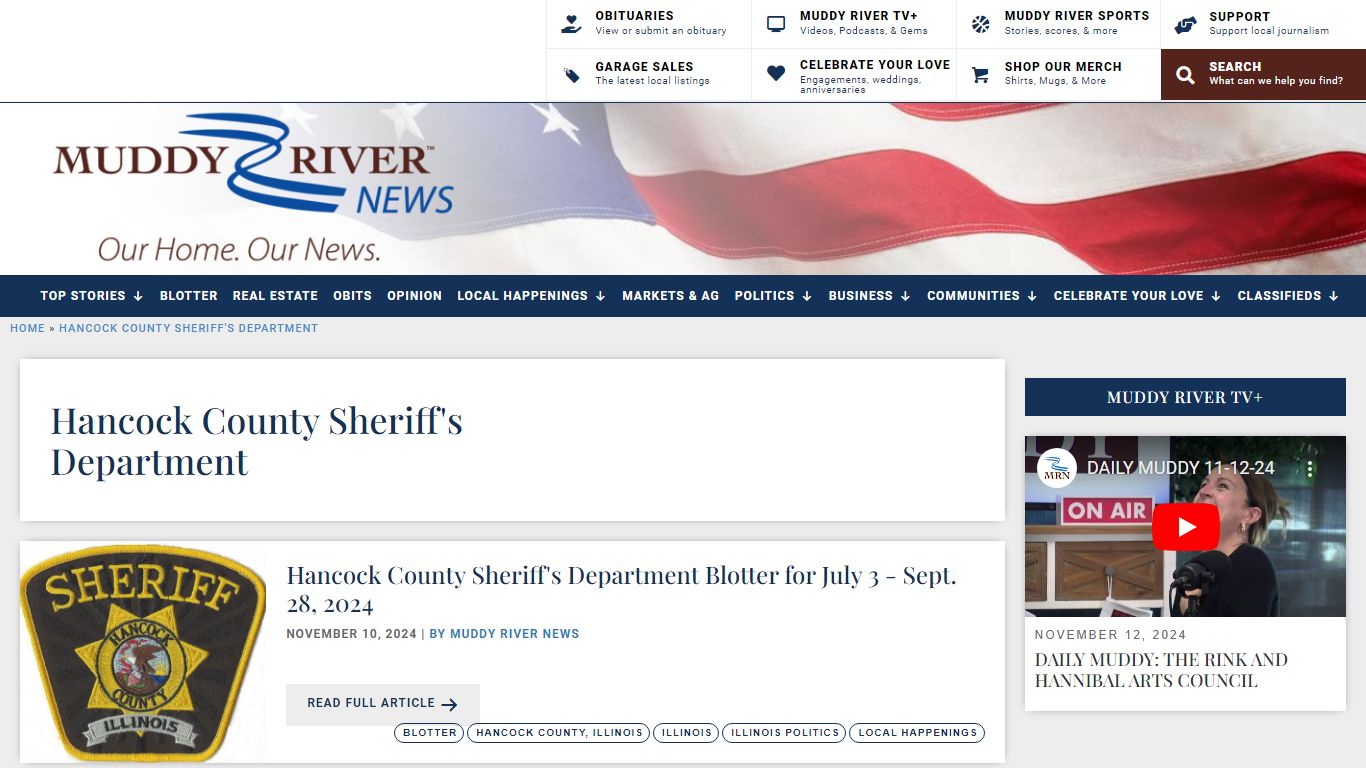 Hancock County Sheriff's Department Archives - Muddy River News